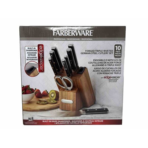 Farberware 10-Piece Forged German Steel Cutlery Set, German Steel